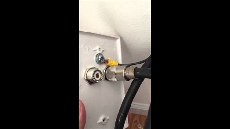 running coaxial cable into nec box